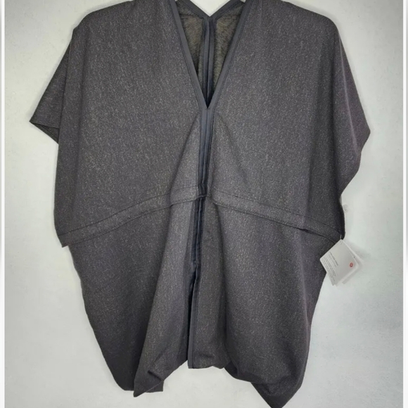 LULULEMON Vinyasa Wrap Scarf Gray Shawl Wrap Gym Yoga - Picture 9 of 9